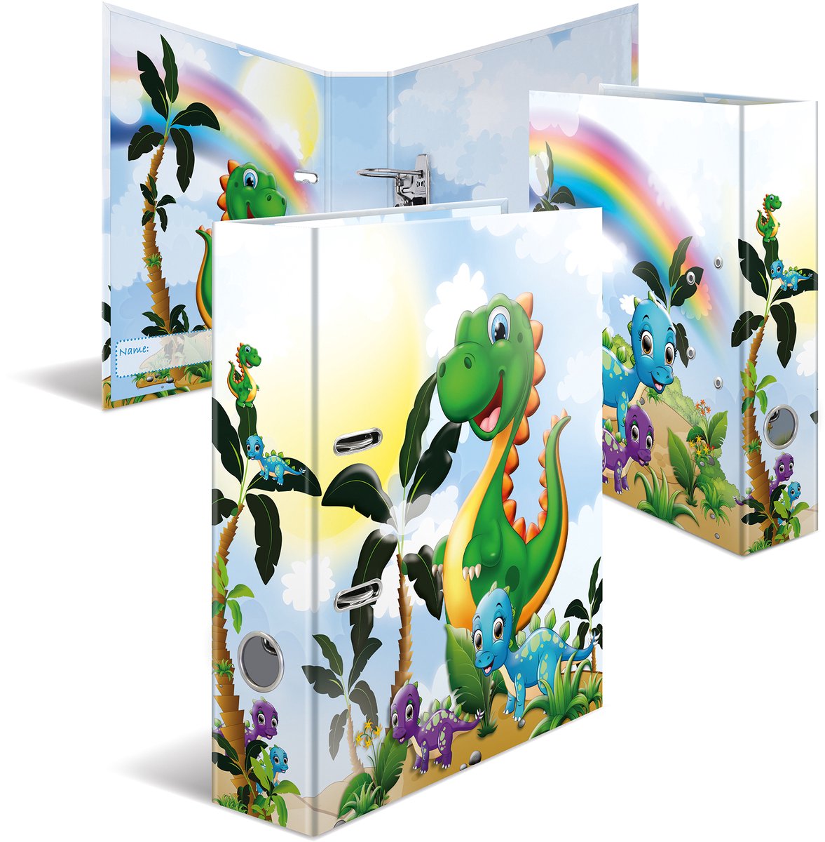 10 x HERMA Motivordner A4 70mm Kindergarten Dinos