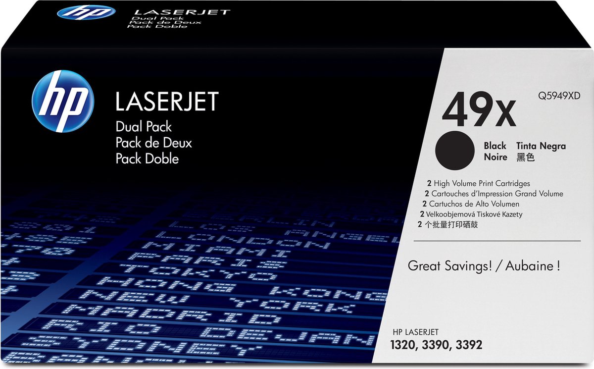 HP Toner HP Q5949XD schwarz 2-er Packung