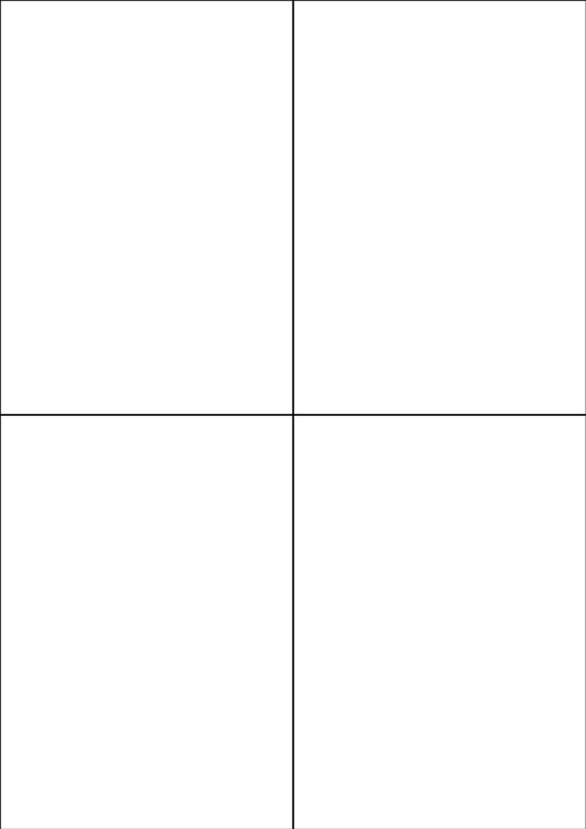 HERMA Etiketten A4 Papier weiß 105x148,50mm 500 Blatt/2000 Etiketten