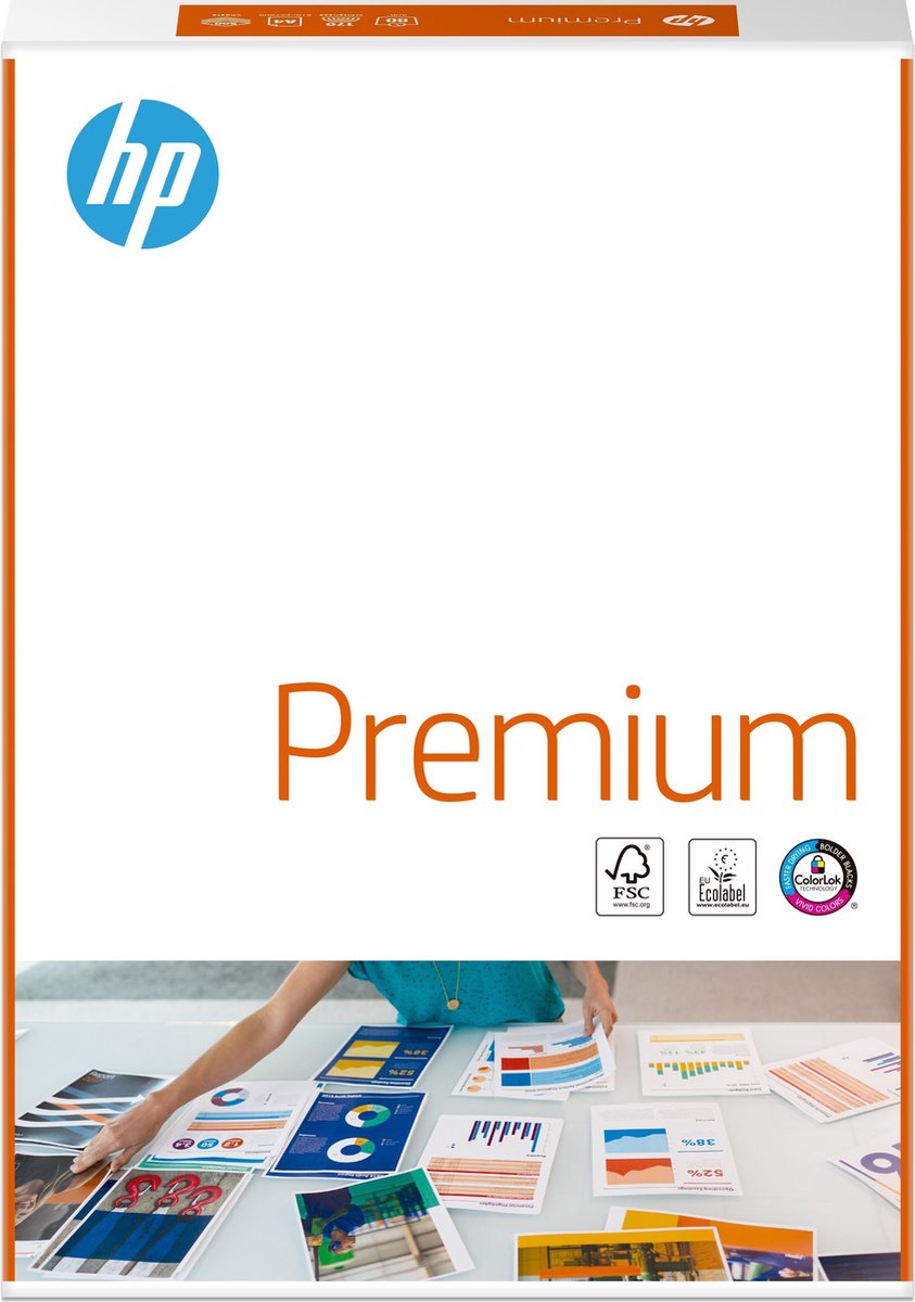 5 x HP Kopierpapier Premium CHP 860 A3 80g/qm weiß VE=500 Blatt