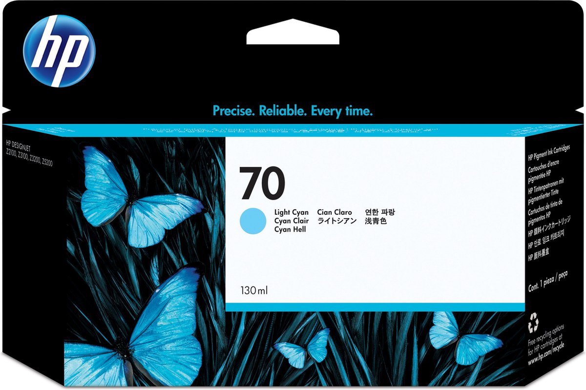 HP Tintenpatrone Original HP C9390A hellcyan