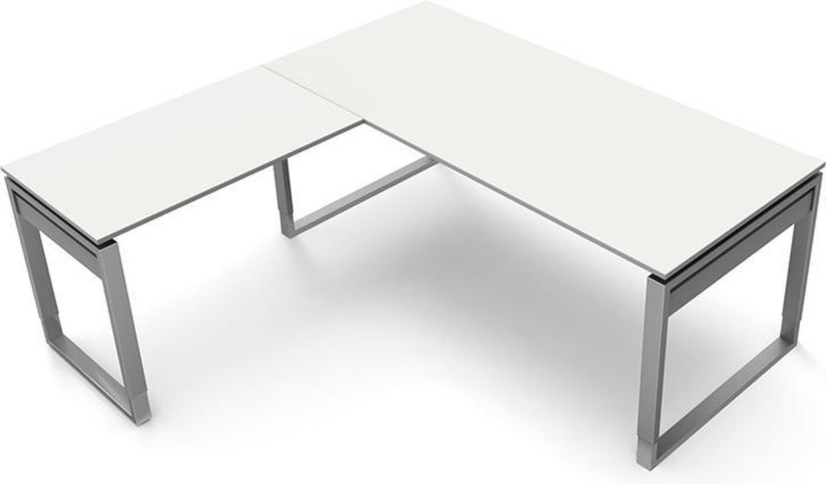 Kerkmann Schreibtisch Form5 180 Bügel-Gestell 180x80x68-82cm / Anbau 1