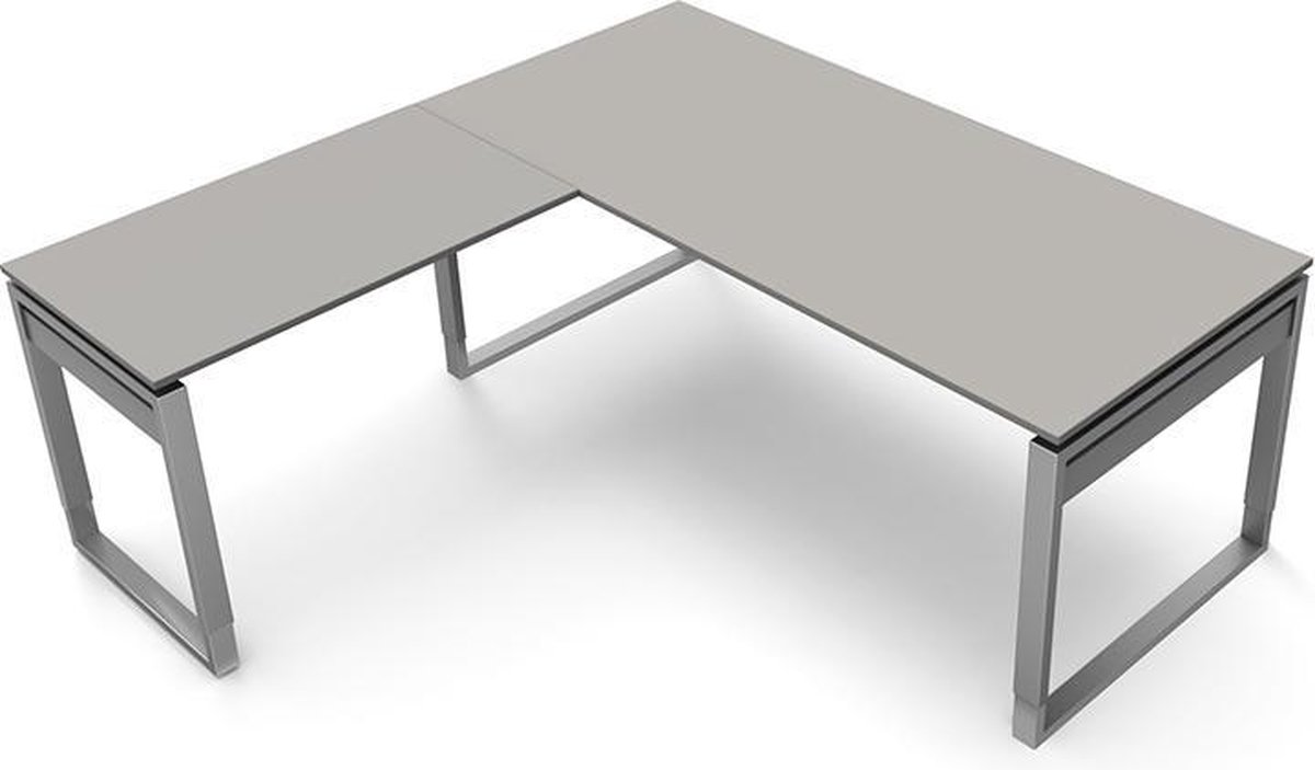 Kerkmann Schreibtisch Form5 180 Bügel-Gestell 180x80x68-82cm / Anbau 1