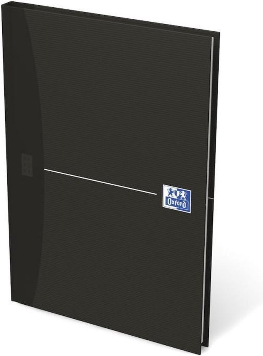 5 x Oxford Geschäftsbuch Smart Black A5 kariert 96 Blatt schwarz