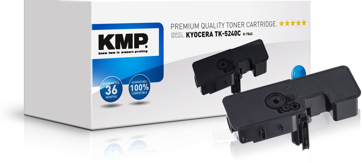 KMP Toner 2912,0003 K-T84C wie Kyocera TK5240C cyan