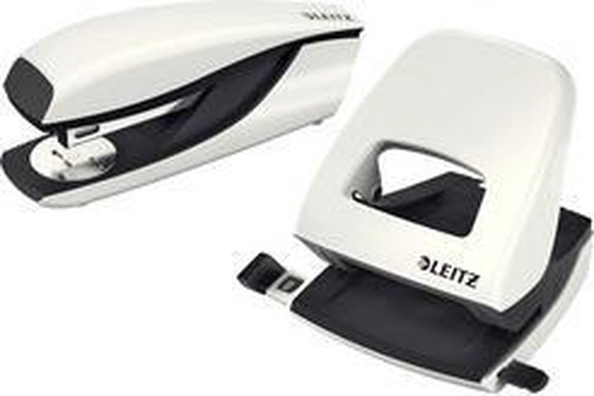 Leitz Locher NeXXt 5008 und Heftgerät NeXXt 5502 im Set pink metallic