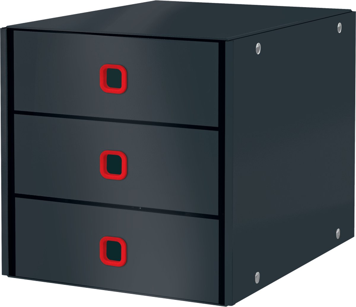 Leitz Schubladenset Click & Store Cosy 3 Schubladen Karton grau
