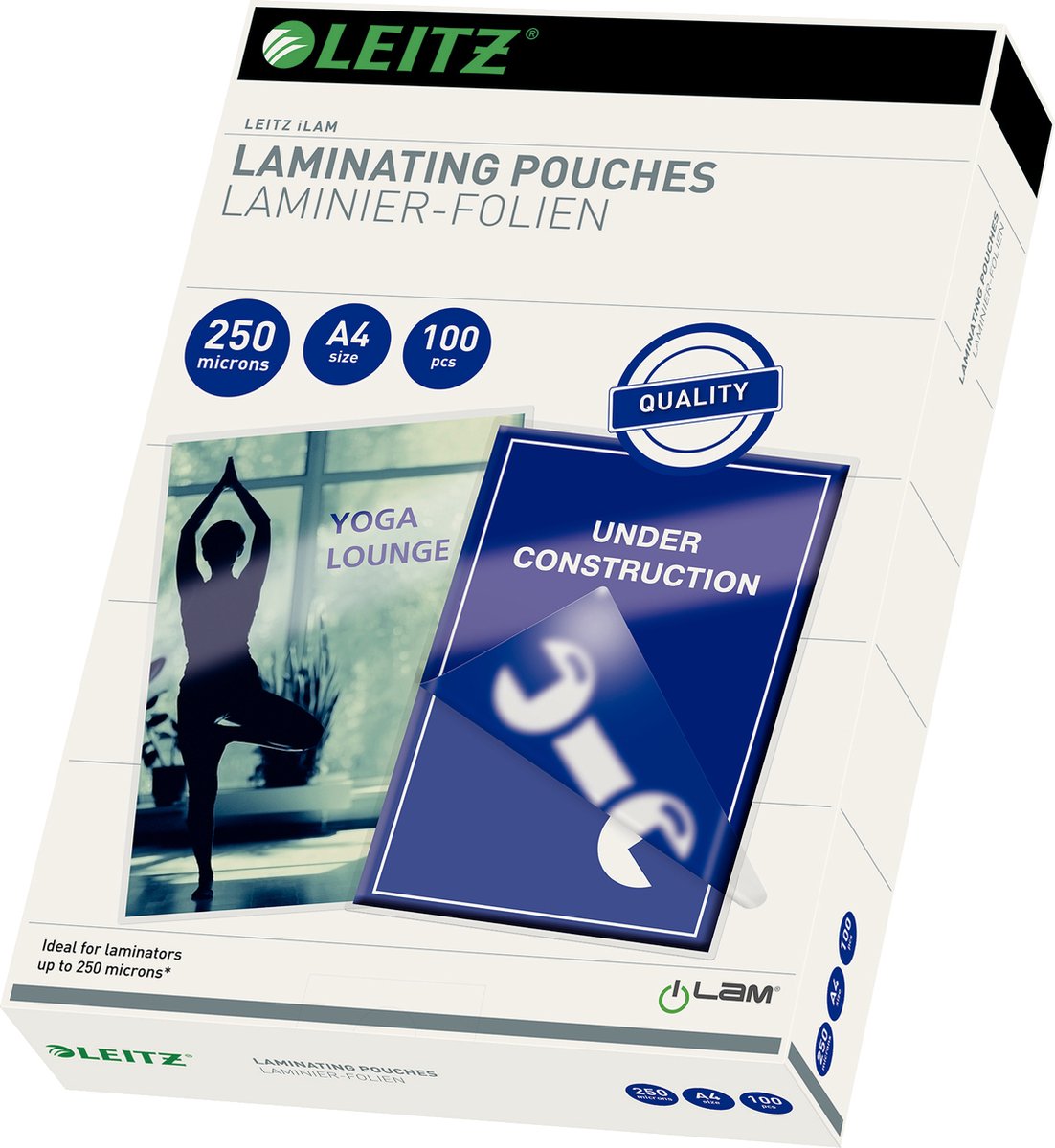 Leitz Laminiertaschen A4 250 Mic. VE=100 Stück