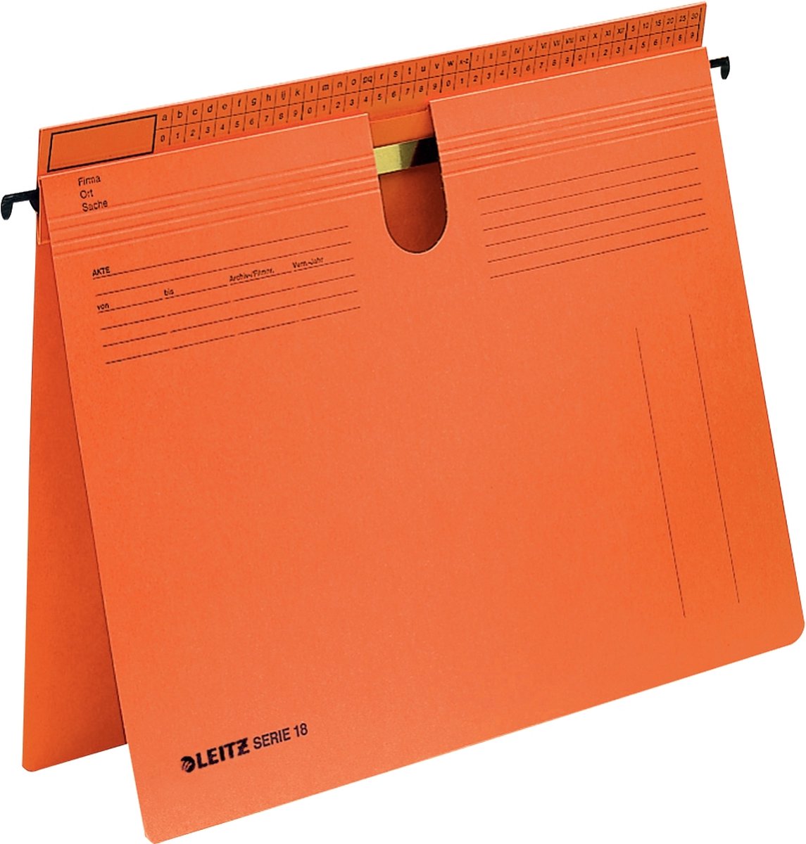 50 x Leitz Hängehefter SERIE 18 A4 Manilakarton orange