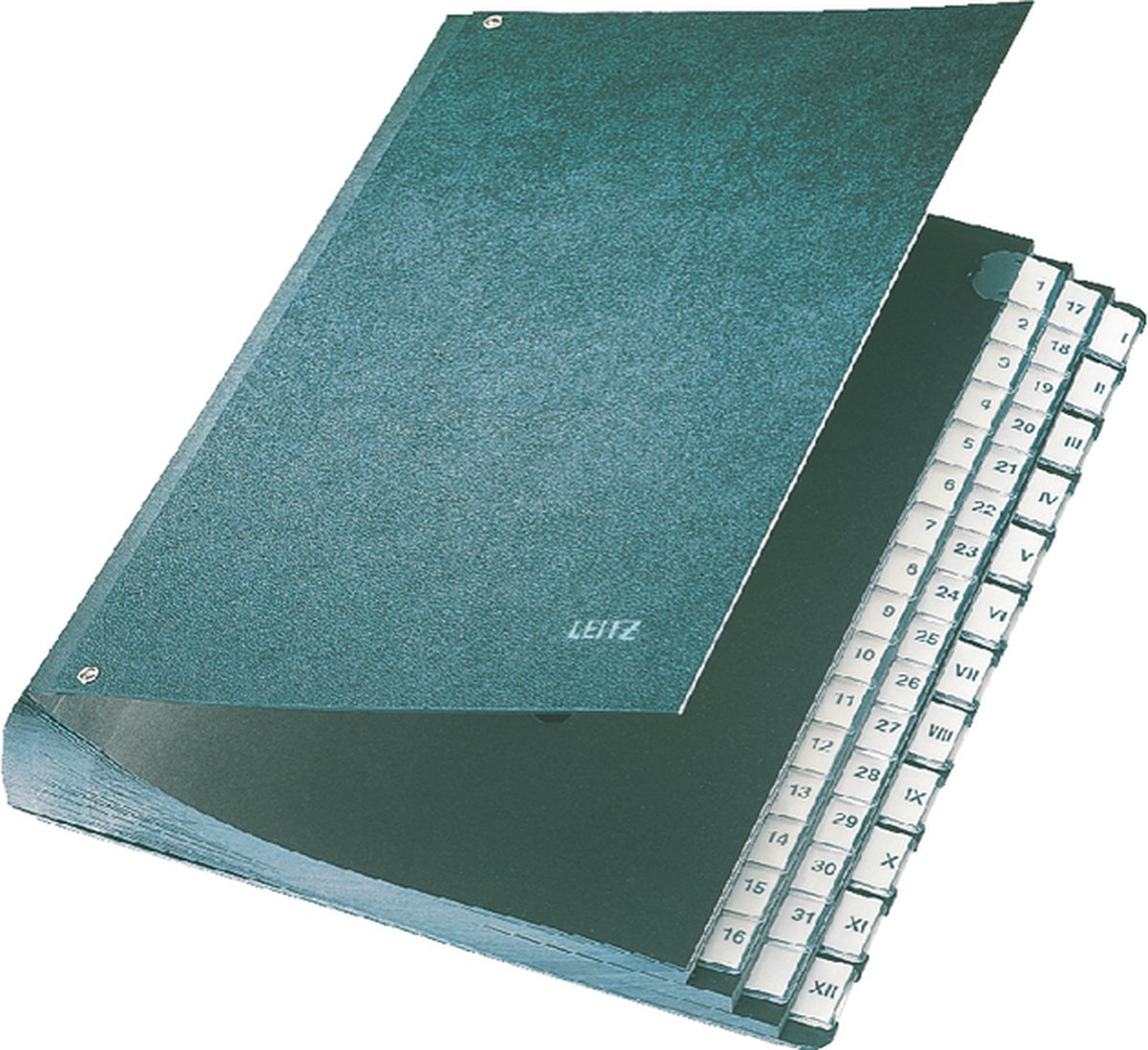 Leitz Pultordner 1-31/Januar-Dezember 44 Fächer Hartpappe schwarz