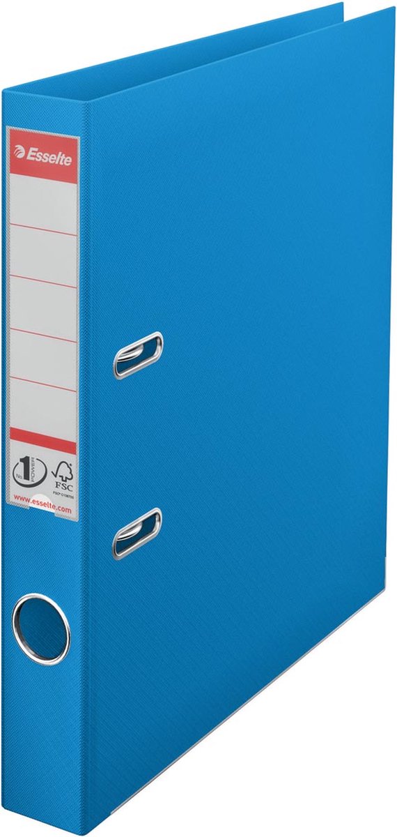 10 x Esselte Ordner No. 1 Vivida A4 50mm PP-kaschiert blau