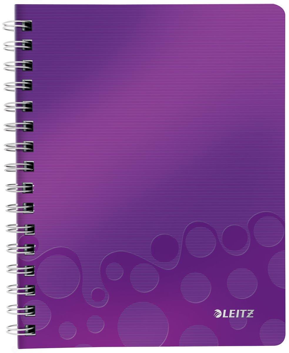 6 x Leitz Notizbuch Wow A5 80 Blatt 80g/qm liniert violett
