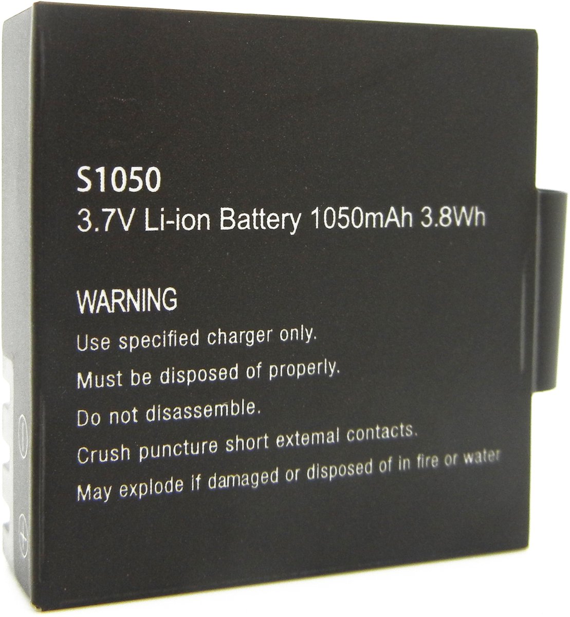 Easypix Akku für Easypix GoXtreme Stage Li-Ion 3,7 Volt 1050 mAh schwa