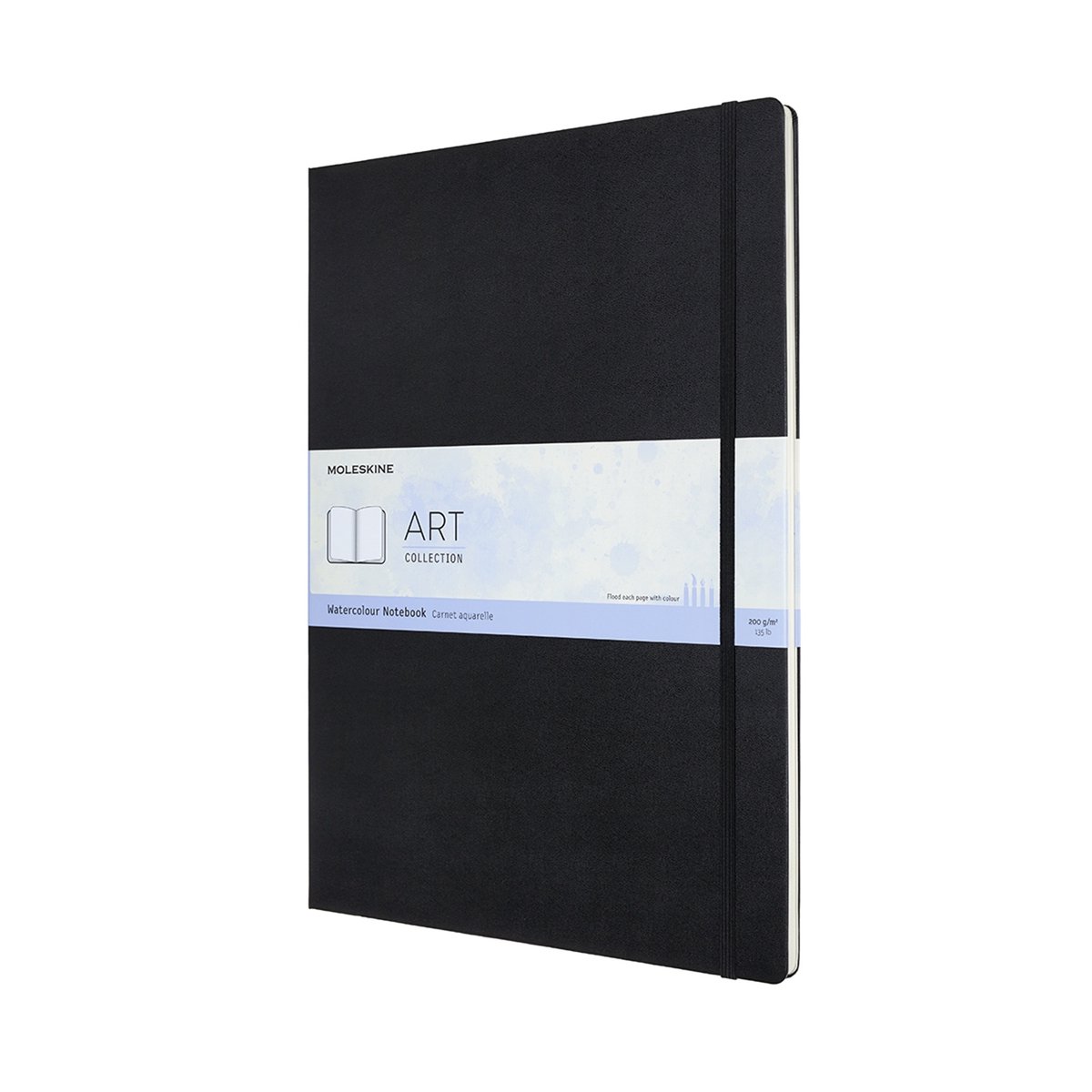Moleskine Aquarell-Notizbuch A3 200g/qm 30 Blatt Hardcover schwarz