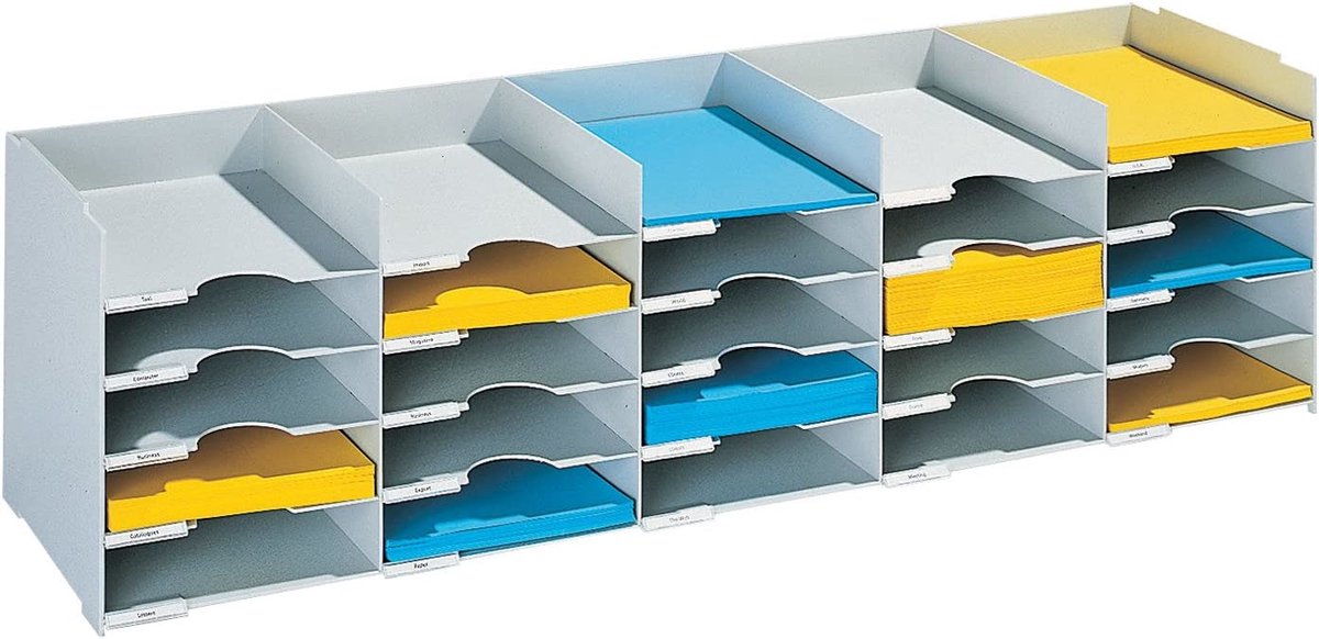 Paperflow Formularbox stapelbar HxTxB 31,3x30,4x112cm 25 Fächer PS (Po