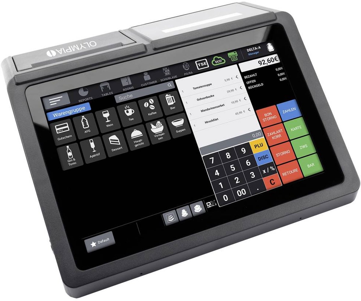 Olympia Registrierkasse T110 anthrazit (ohne TSE)