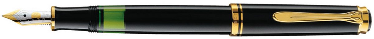 Pelikan Kolbenfüllhalter Souverän M400 Feder F schwarz