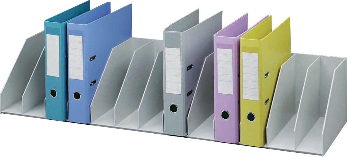 Paperflow Belegfach Fächerbreite 8,2cm 13 Fächer PS (Polystyrol) grau