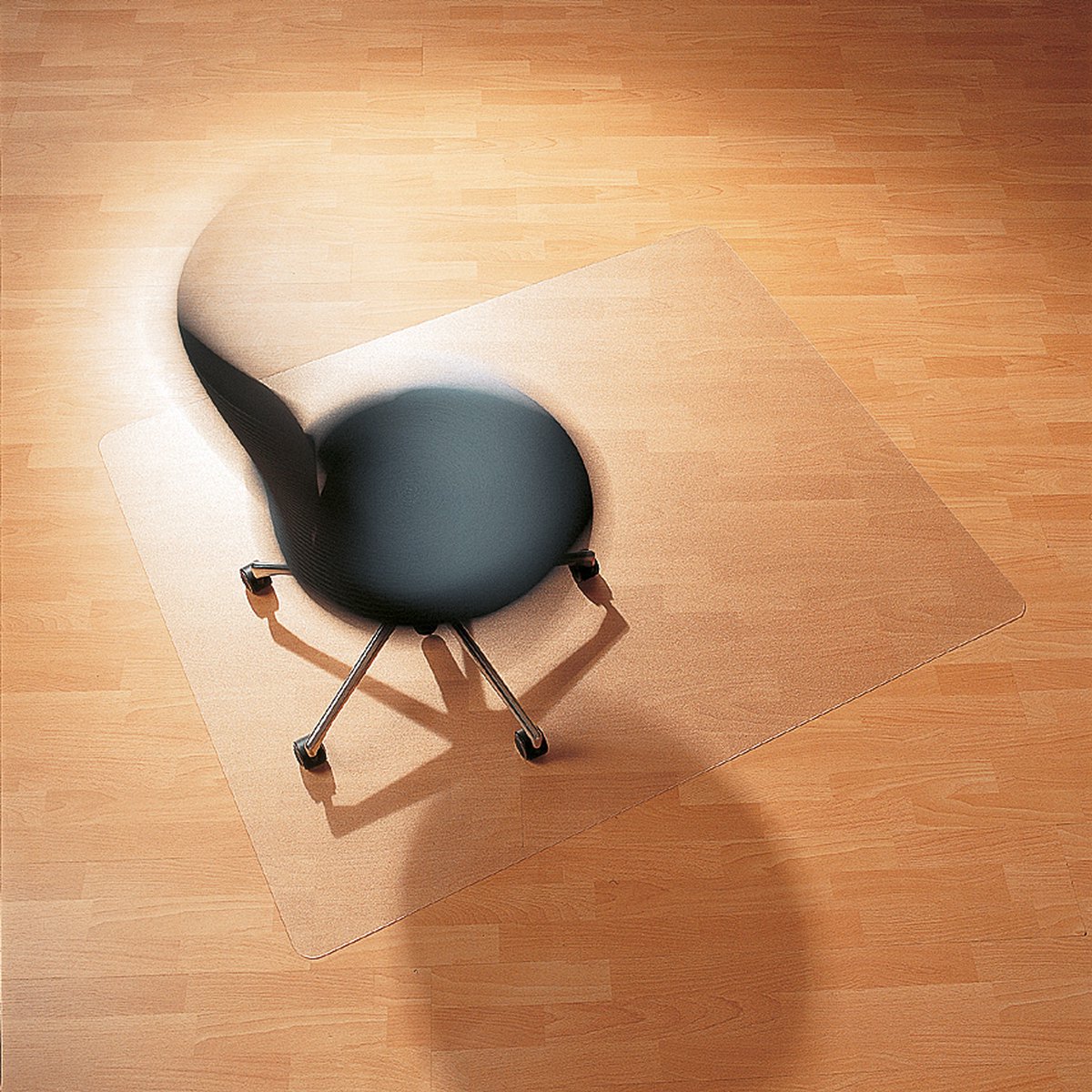RS Office Bodenmatte Ecogrip Solid Polycarbonat für Hartböden 110x120c