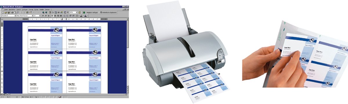 Sigel Visitenkarten 3C Ink/Laser/Copy 250g/qm hochweiß VE=400 Stück