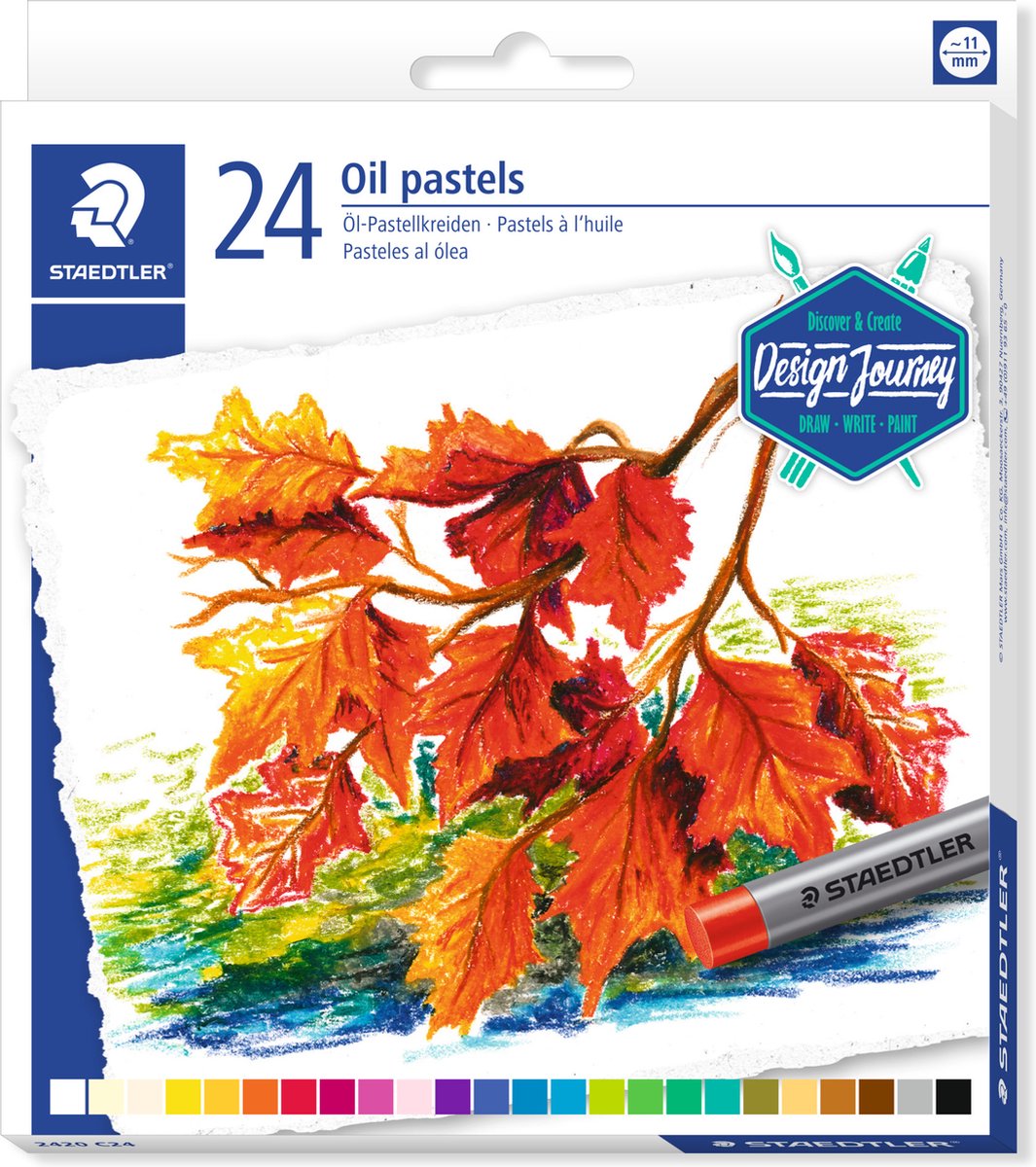 6 x Staedtler Ölpastellkreide Karat 24-er Etui