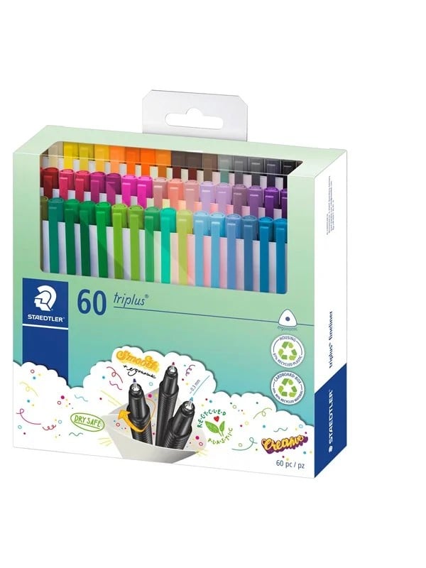 Staedtler Fineliner triplus ca. 0,3 mm farbig sortiert VE=60 Stück