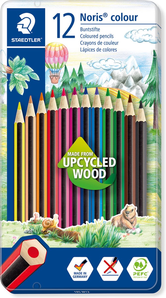 10 x Staedtler Farbstift Noris Colour ca. 3mm VE=12 Farben