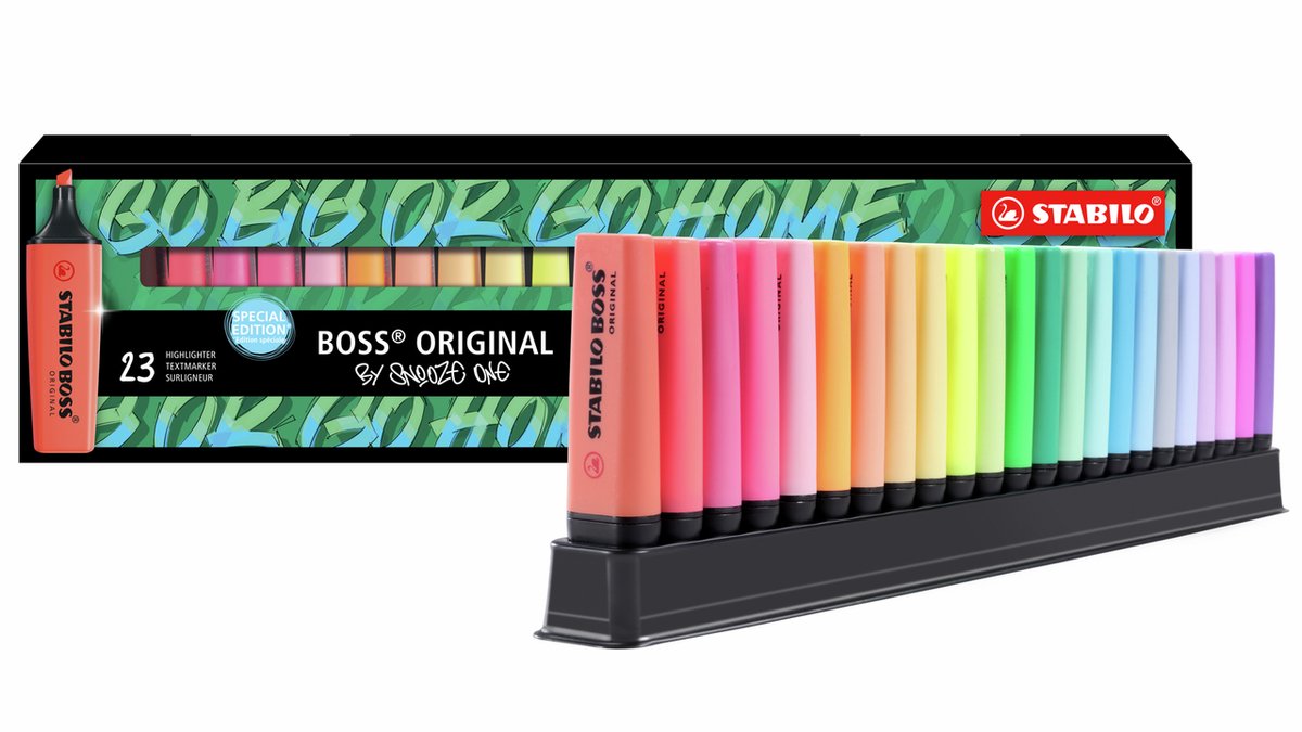 5 x Stabilo Textmarker Boss Original Tischset by Snooze One VE=23 Stif