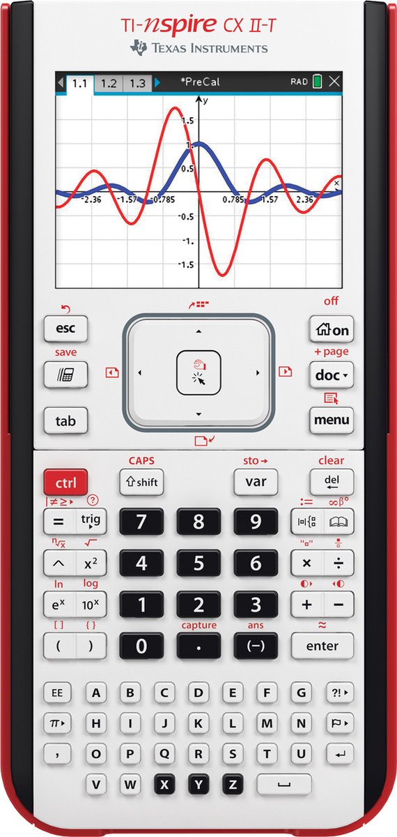 Texas Instruments Grafikrechner TI-NSpire CX II-T weißes Gehäuse