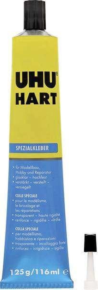 5 x Uhu Kunststoffkleber / Modellbaukleber Hart Tube 125g