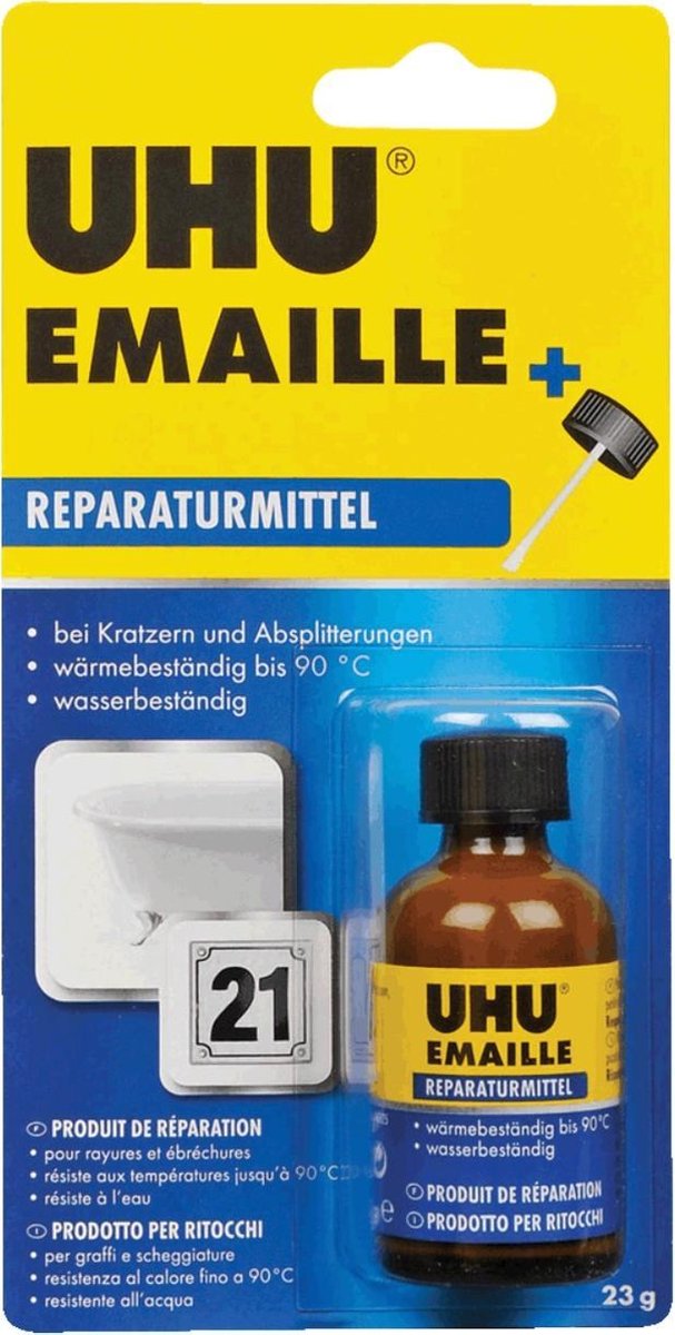 6 x Uhu Emaille-Reparaturmittel Flasche 23g