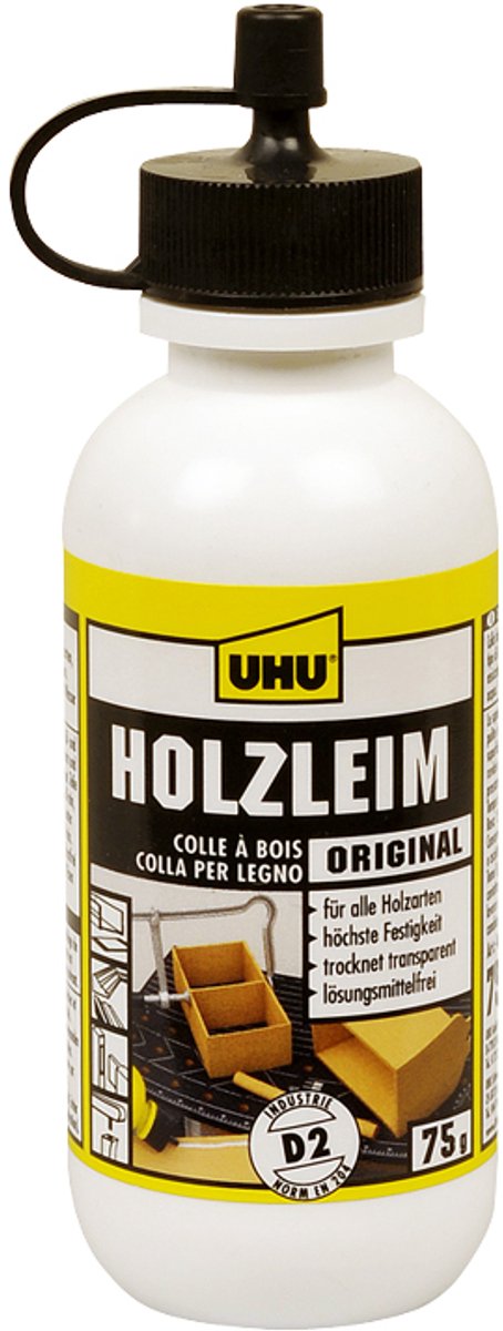 12 x Uhu Holzleim Original D2 Flasche 75g