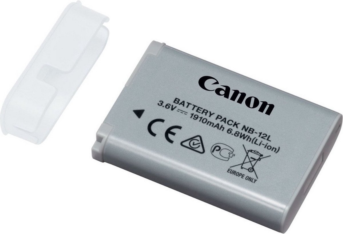 Canon Akku für Canon NB-12L Li-Ion 3,6 Volt 1910 mAh grau