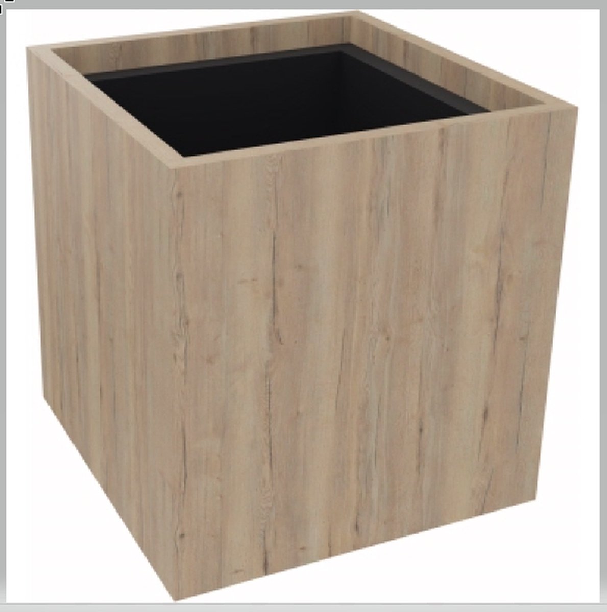 Soennecken Pflanzgefäß 1er niedrig B380xT380H400mm Eiche Natur