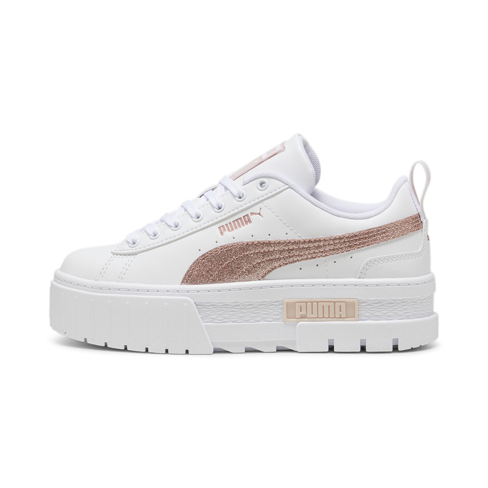 PUMA Mayze Glitter Sneakers Teenager, Schuhe, Weiß, 38.5