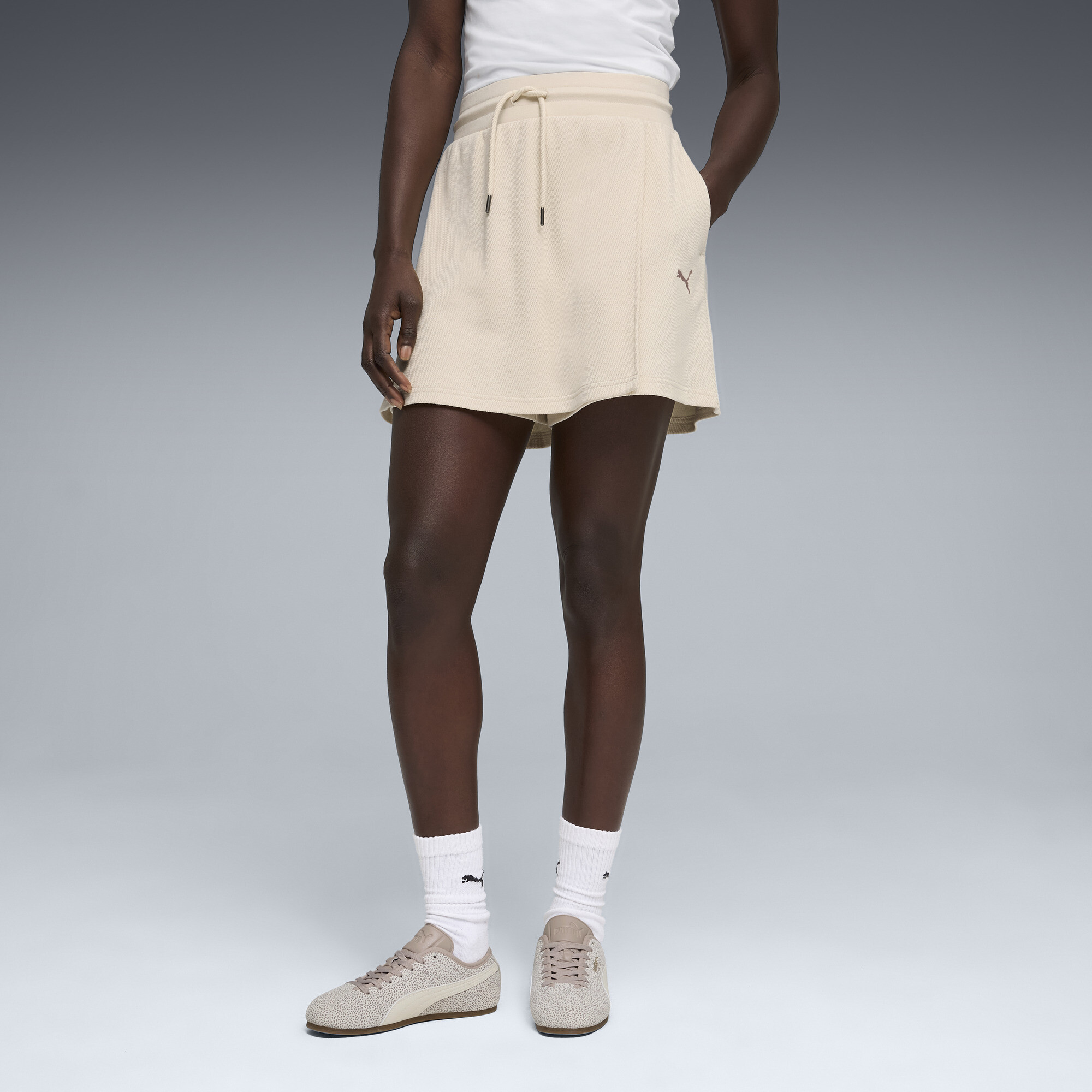 PUMA Class High-Waist Skort Damen, Accessoires, Weiß, XS
