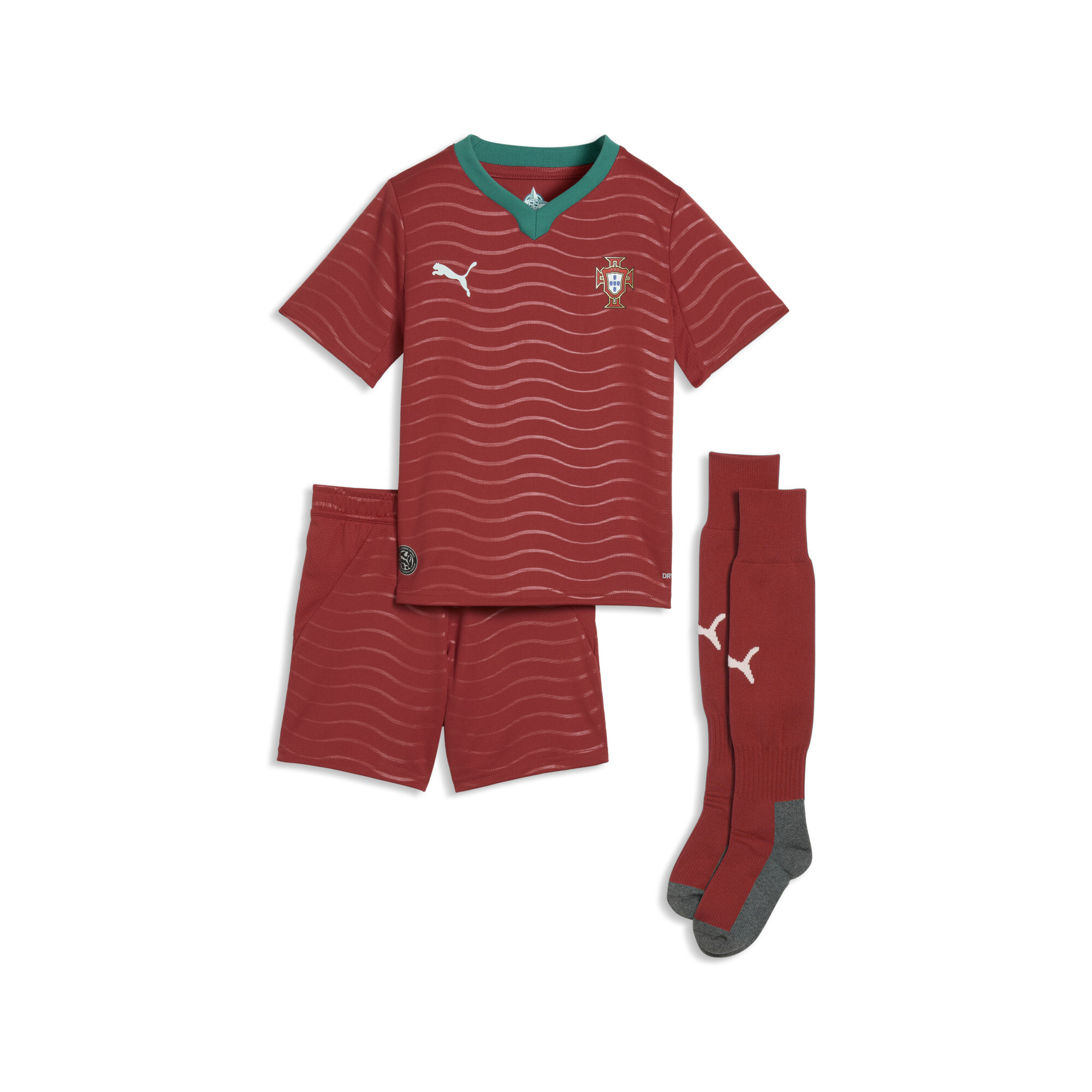 PUMA Portugal 2026 Heimtrikot-Minikit Kinder, Accessoires, Rot, 2-3Y