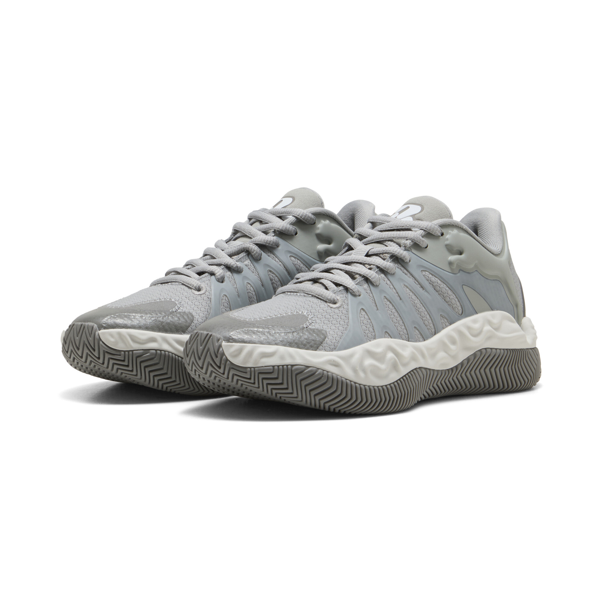 PUMA HALI 1 SMOKE Basketballschuhe Teenager, Accessoires, Grau, 38