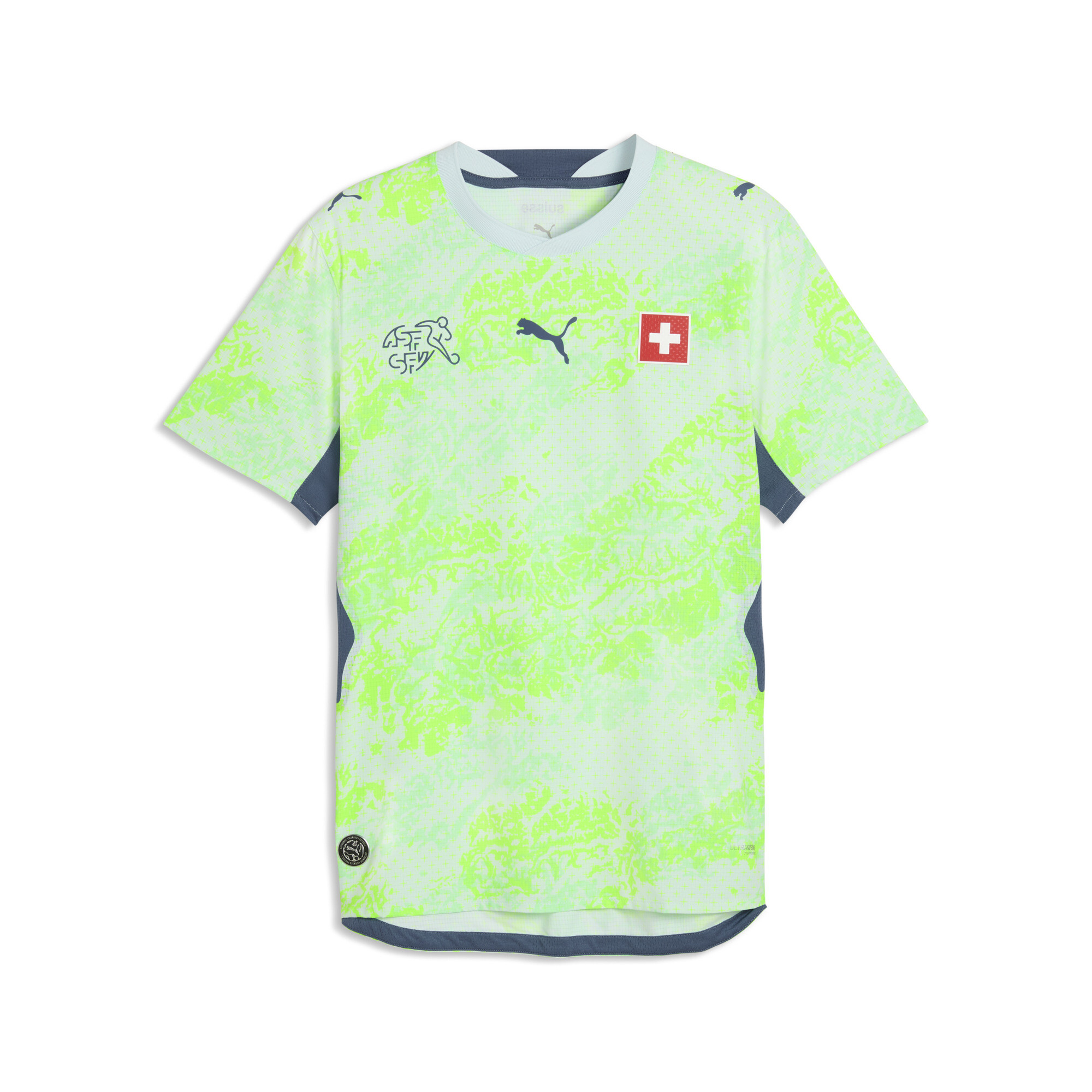 PUMA Schweiz 2026 Authentic Auswärtstrikot Herren, Accessoires, Blau, 3XL