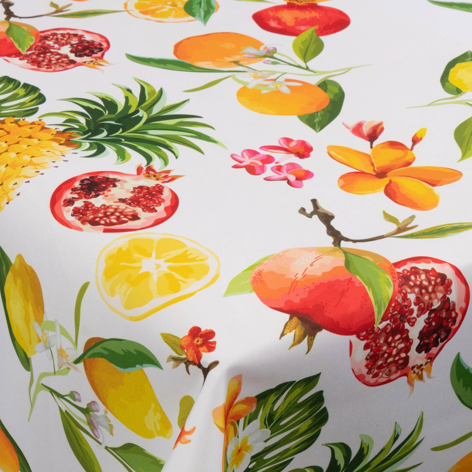 Textil Wachstuch mit Acrylbeschichtung - 30 Meter auf Rolle - Citrus Fruits - 140 cm breites Textiltuch