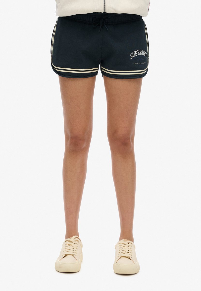 Superdry Damen Country Club Racer Shorts Blue - Größe: 44