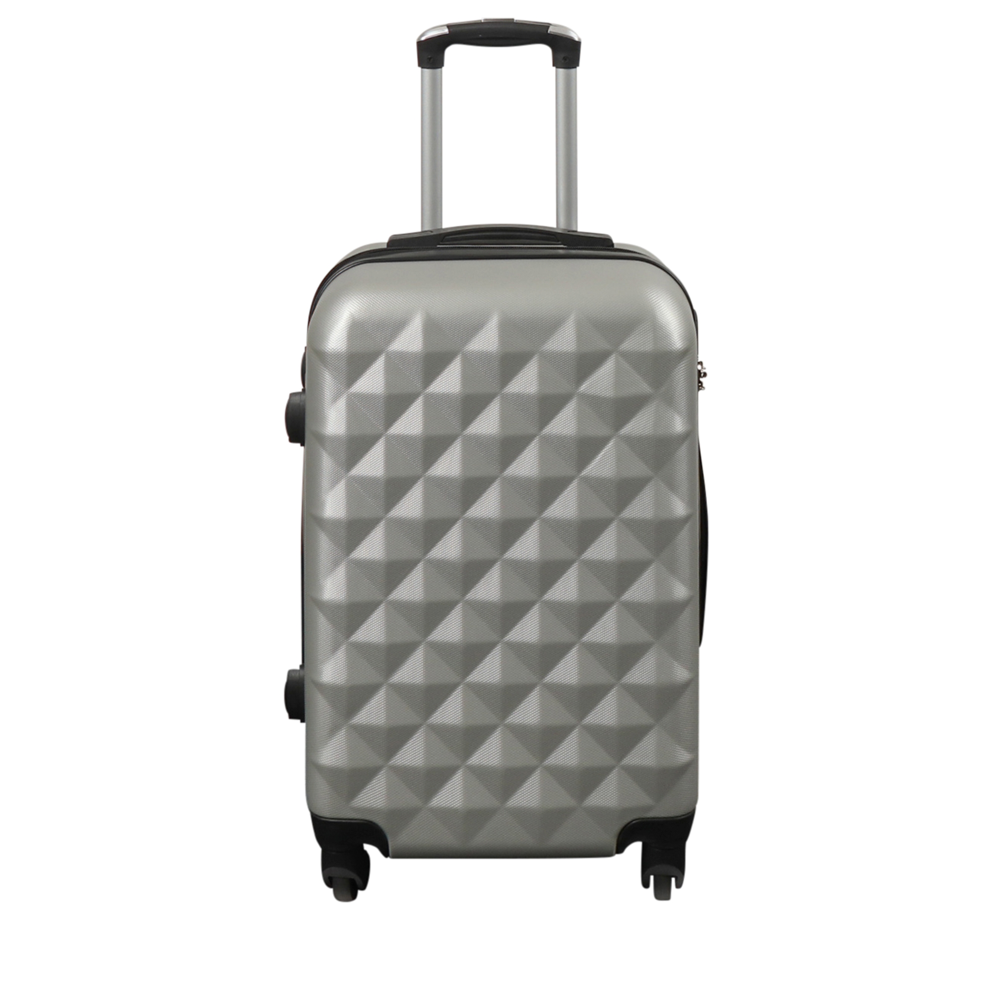 Handgepäckkoffer - Hardcase Koffer - Größe klein - Diamant grau