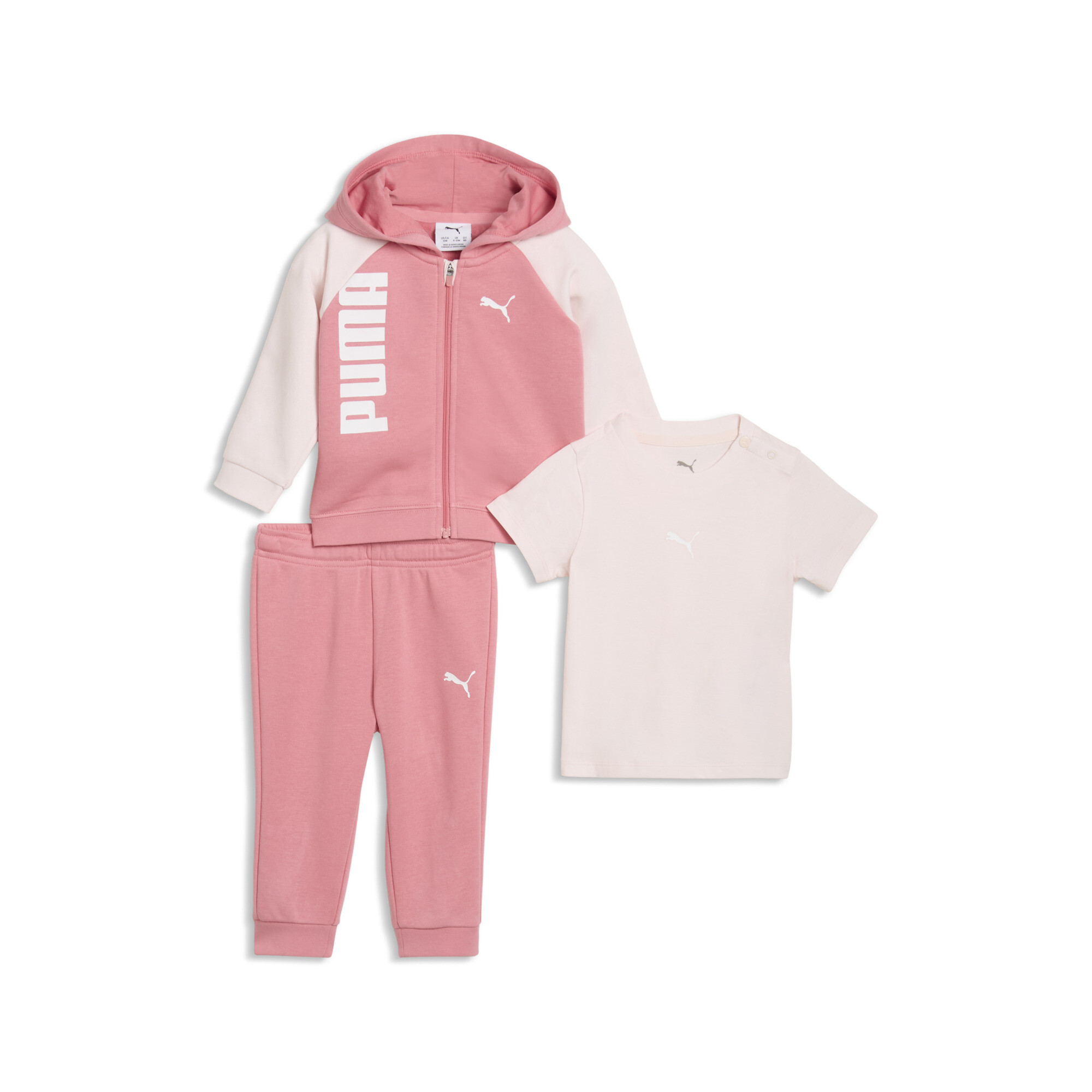 PUMA Minicats Dreiteiliges Set Baby, Accessoires, Rosa, 9-12M