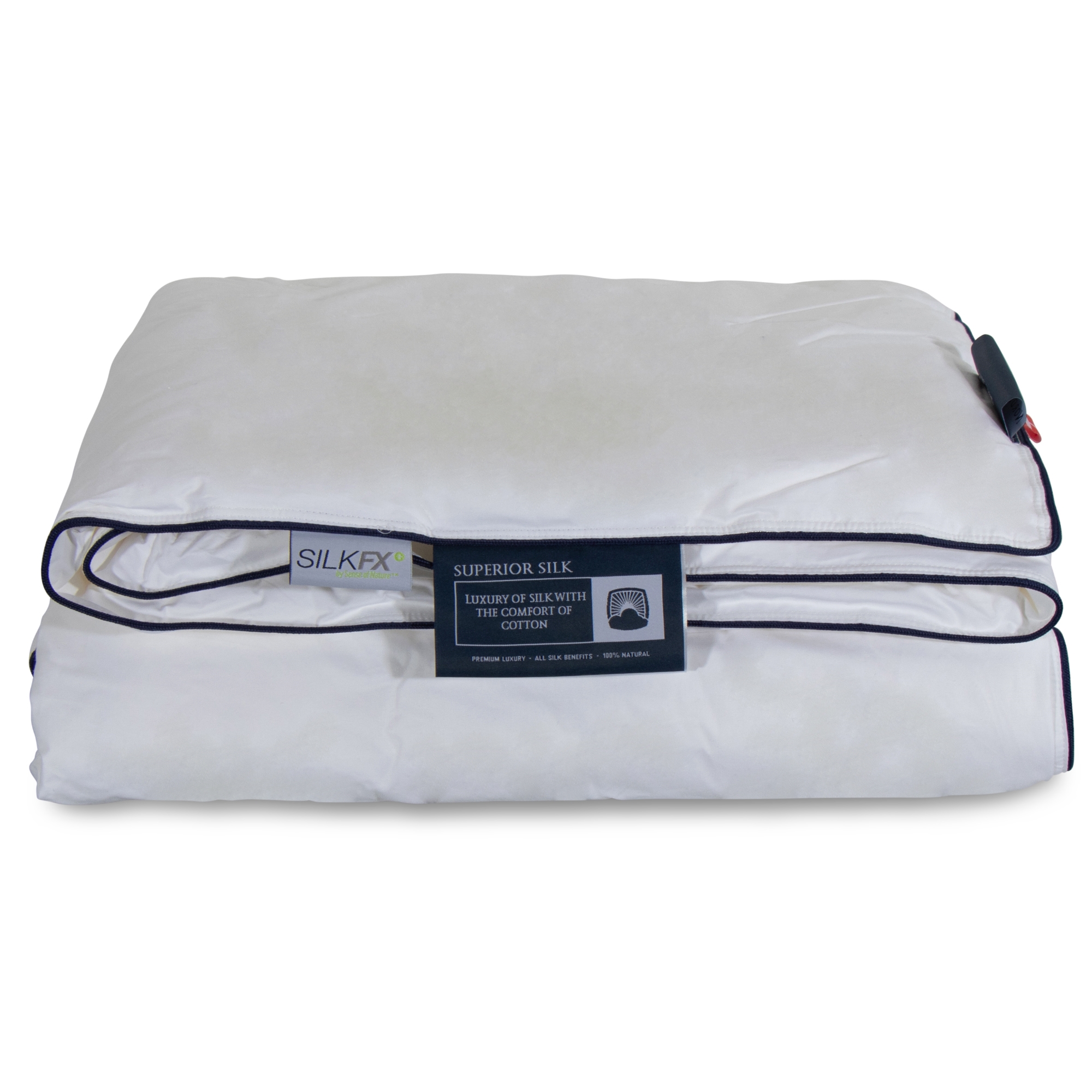 Seide Decke 140 x 220 cm - Ganzjahresdecke - Nordic Comfort Decke mit langfaseriger Maulbeerseide
