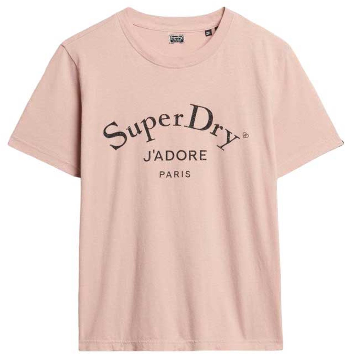 Superdry Damen Lässiges Brand Mark T-shirt Pink - Größe: 38