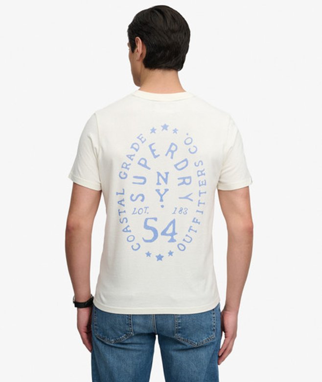 Superdry Herren Lo-fi Dockside T-shirt White - Größe: Xxl
