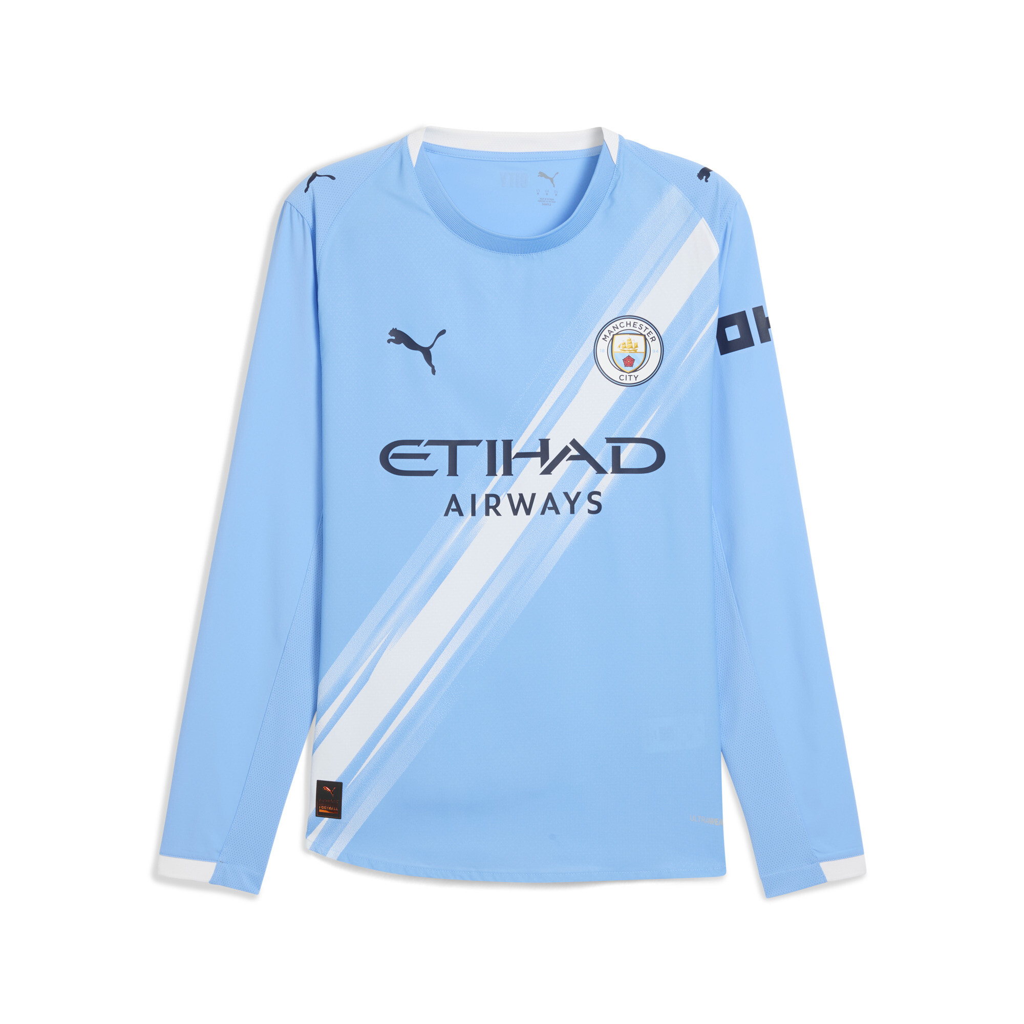 PUMA Manchester City 25/26 Authentic Langarm-Heimtrikot Herren, Accessoires, Blau, XS