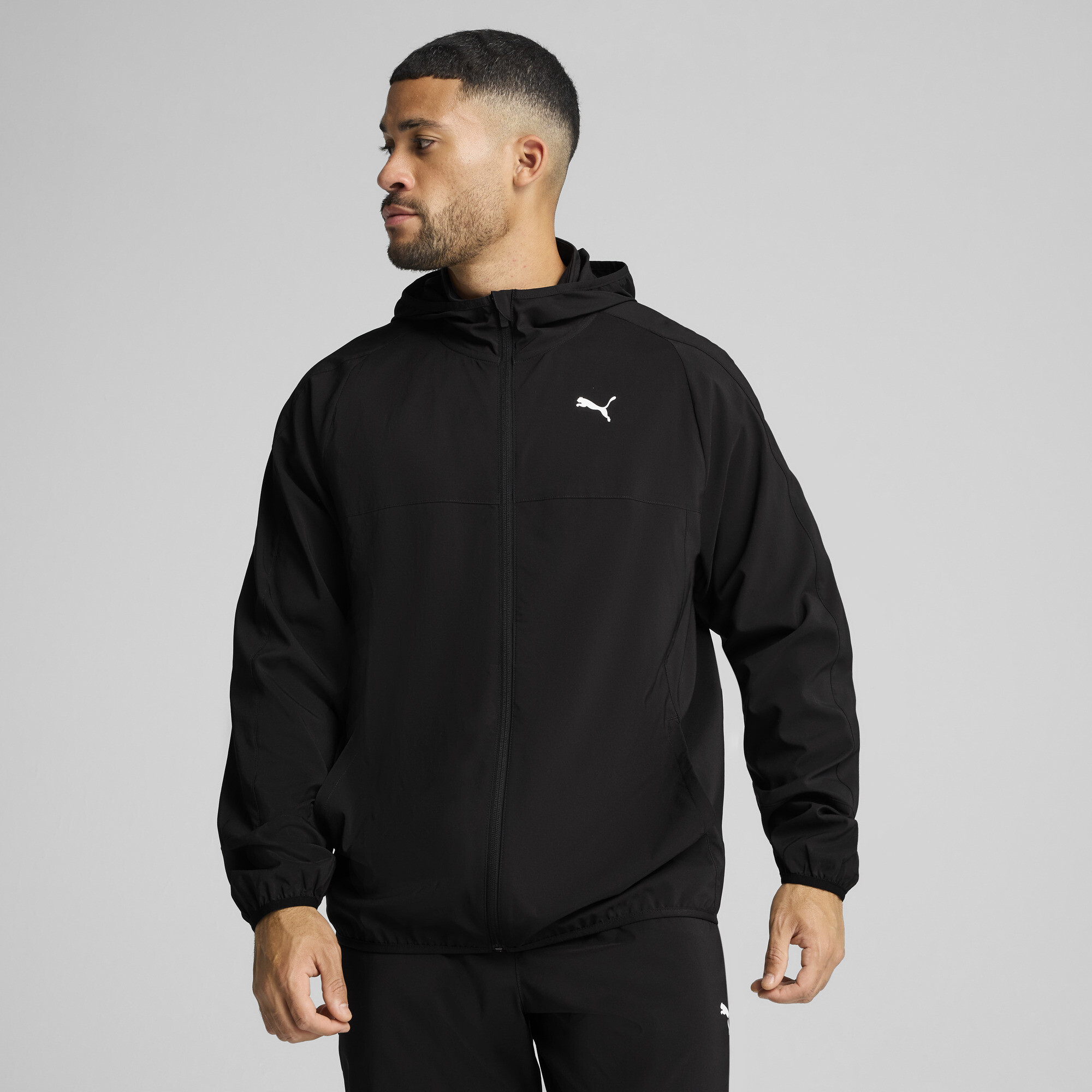 PUMA TAD TECH Jacke mit Reißverschluss Herren, Kleidung, Schwarz, XS