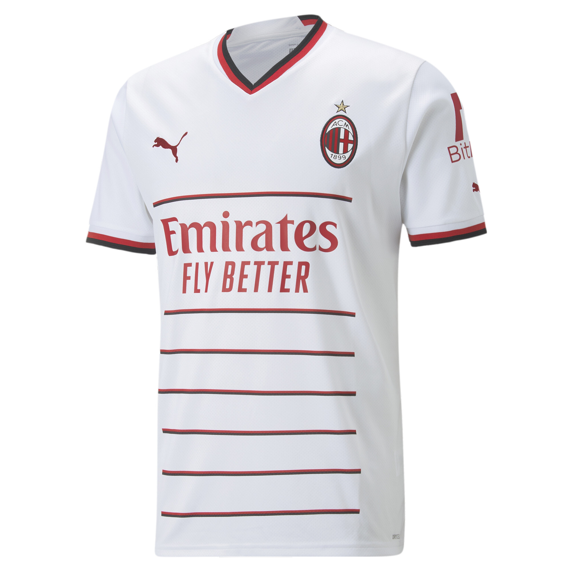 PUMA A.C. Milan 22/23 Replica Auswärtstrikot Herren, Kleidung, Weiß, 3XL