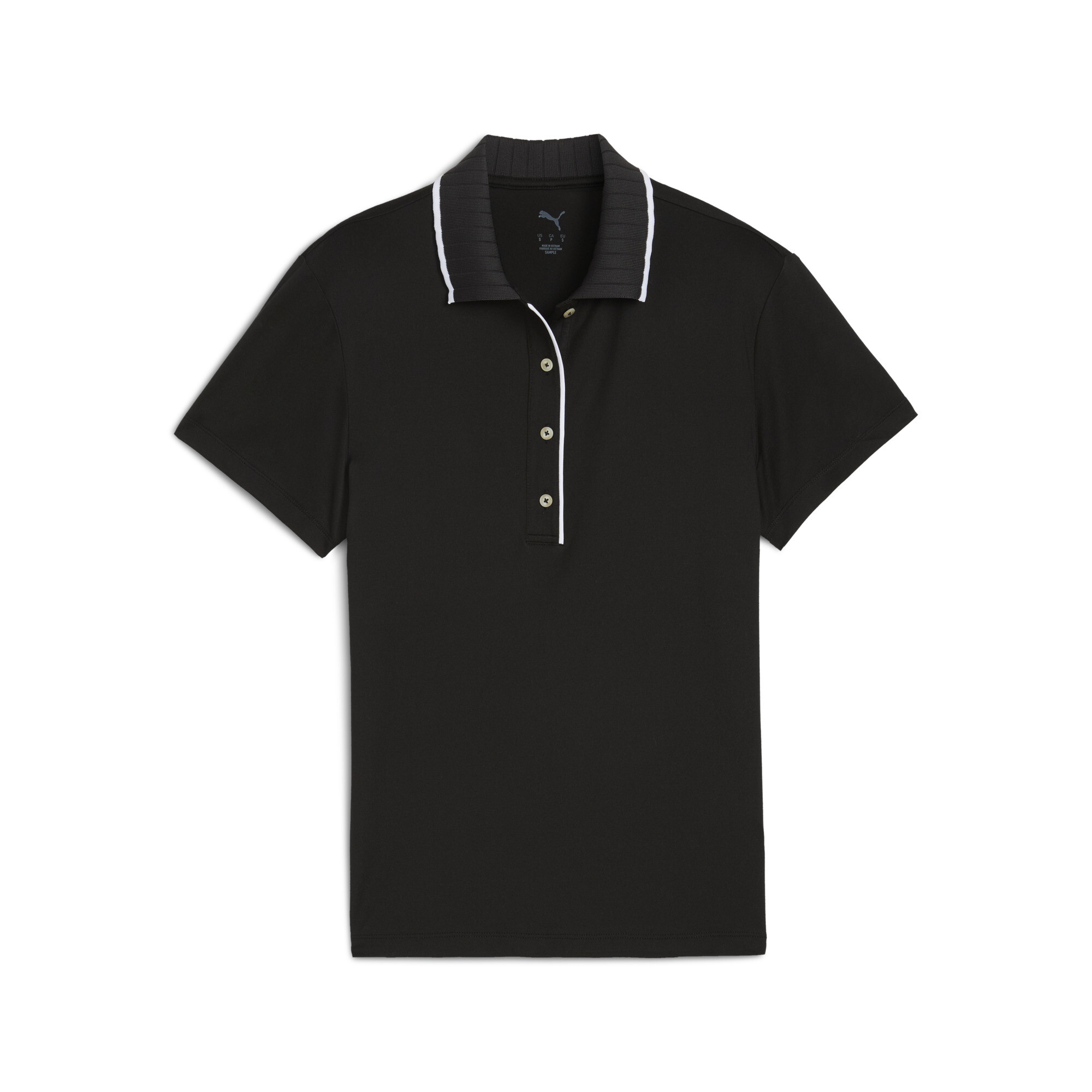 PUMA CLOUDSPUN Bridges Kurzärmeliges Golf-Polo Damen, Kleidung, Schwarz, XXL